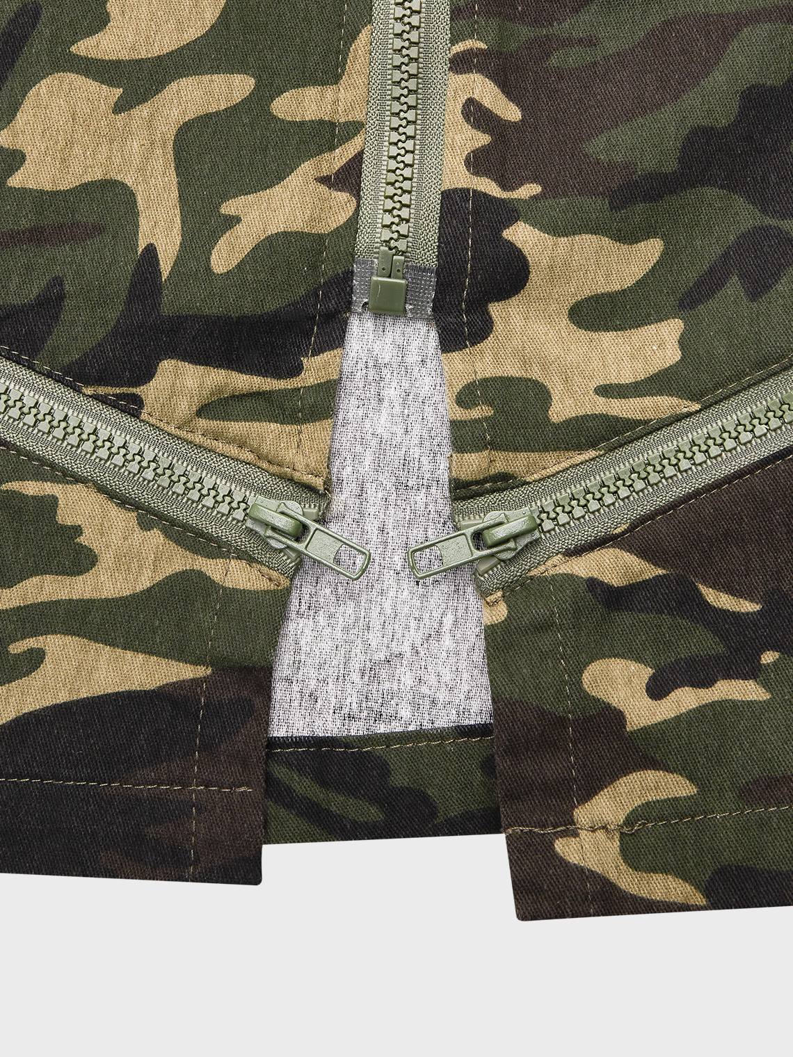 Jersey Notched Camo Long Sleeve Jacket