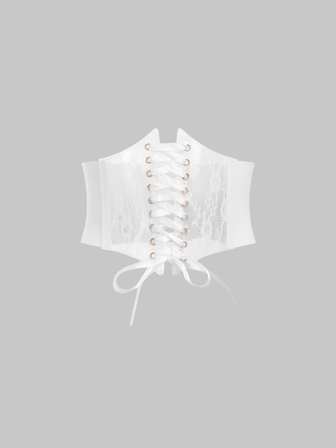 Lace Up Plain Corset Belt