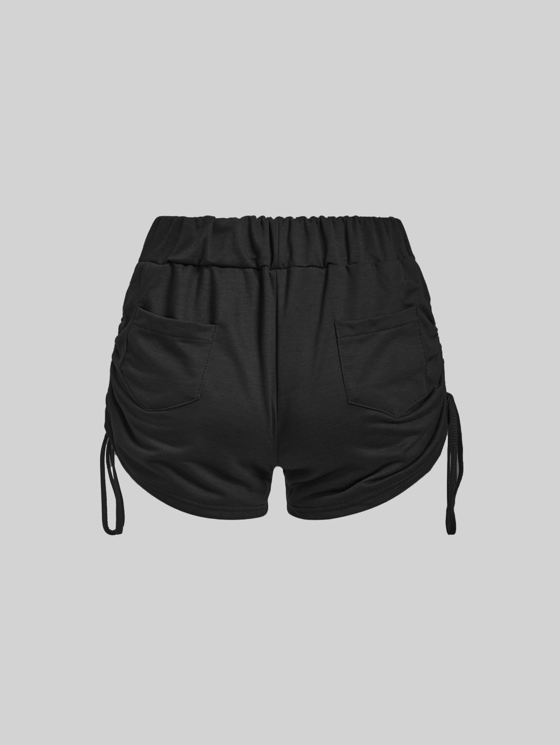 Drawstring Plain Shorts