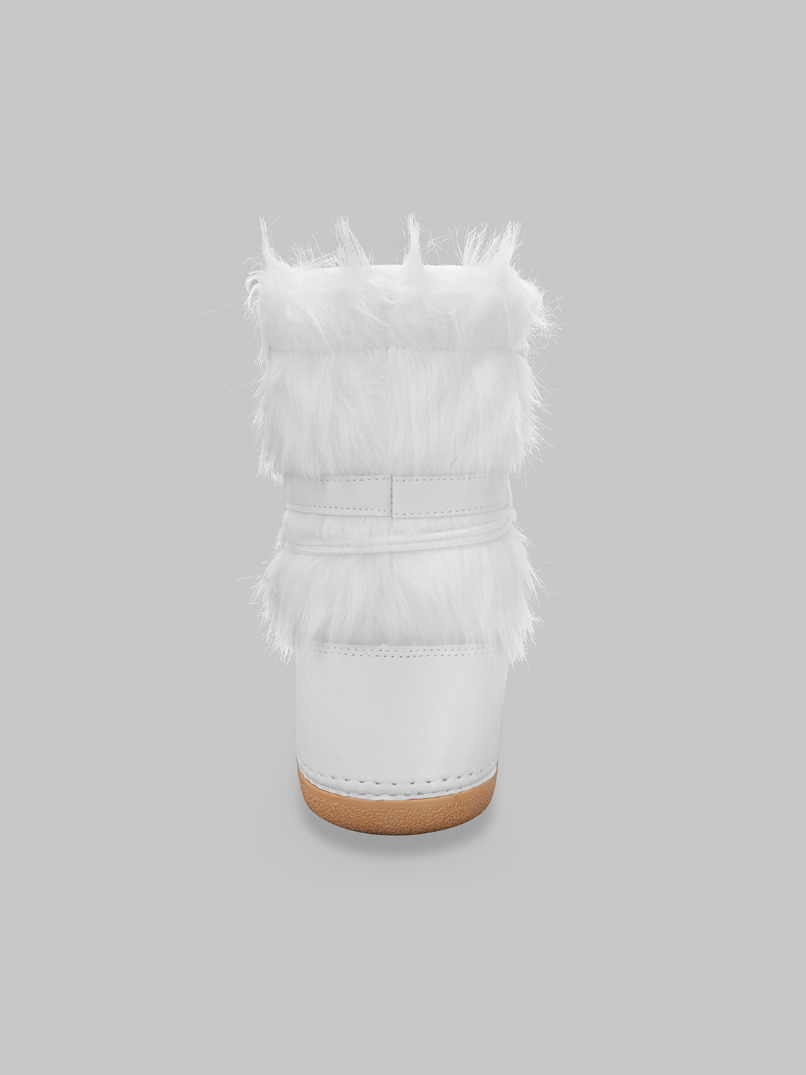 Fuzzy Nylon Snow Boots