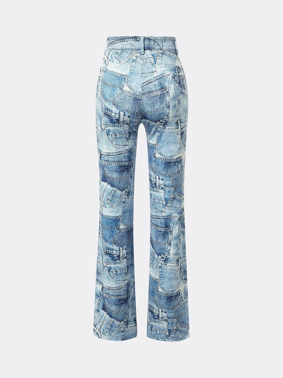 Casual Light Blue Bottom Jeans