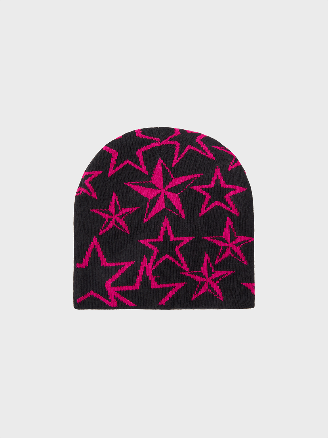 Star Pattern Beanie Color Block Hat