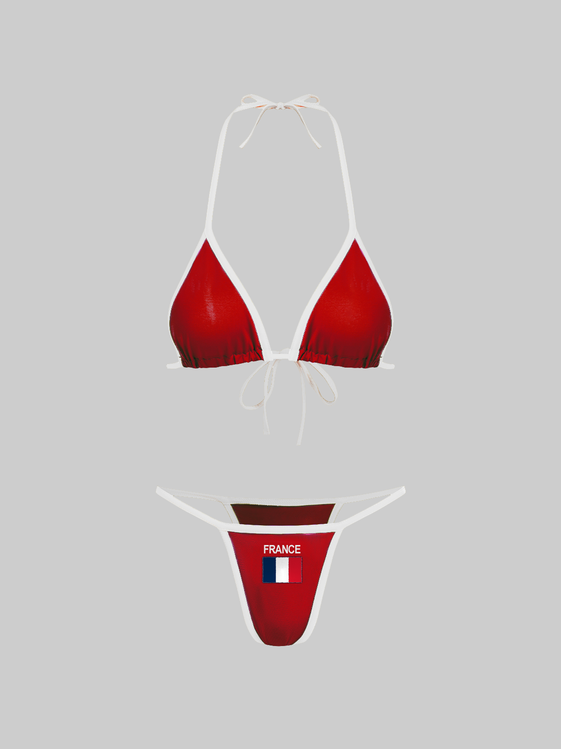 Jersey France Color Block Bikini