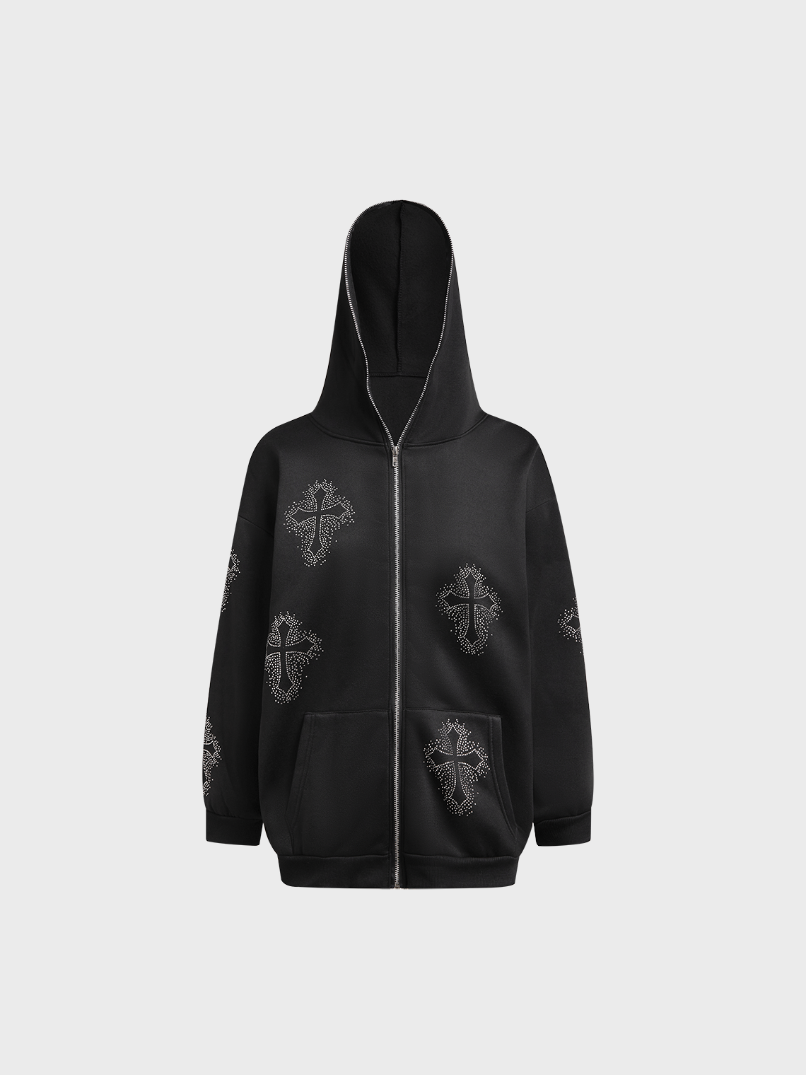 Cross Abstract Long Sleeve Hoodie