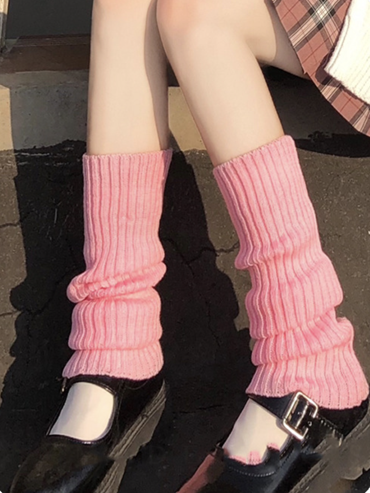 Knitted Plain Leg Warmers