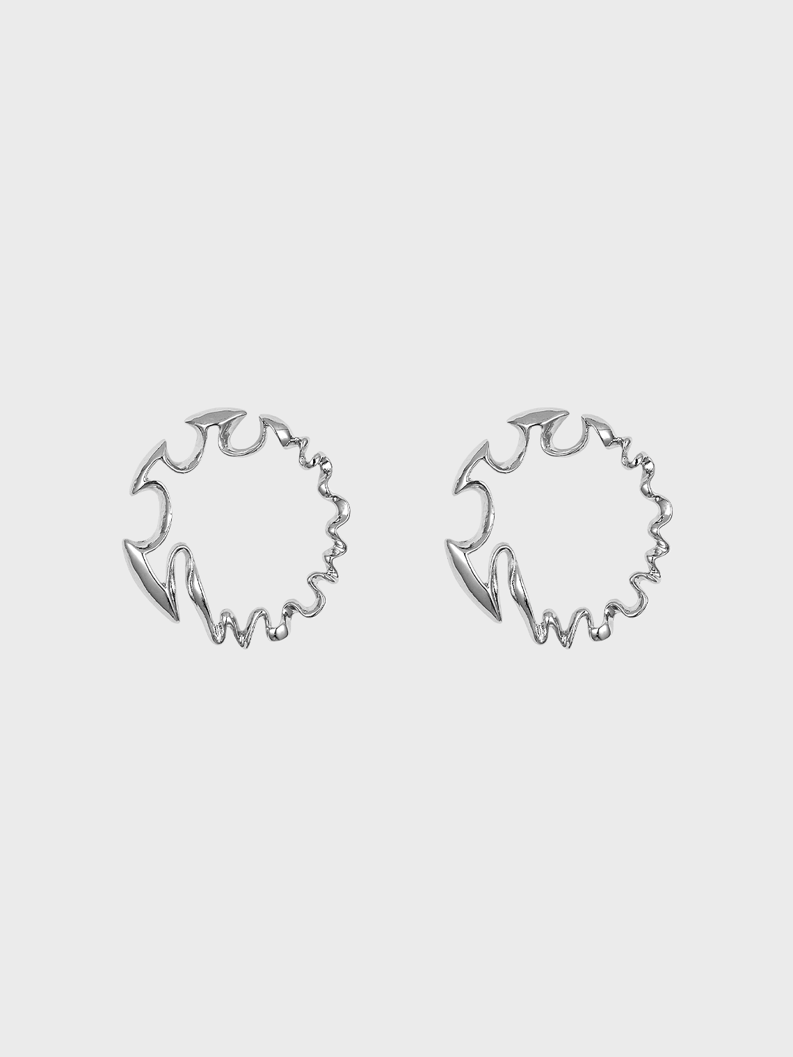 Y2K Silver Accessory Earrings