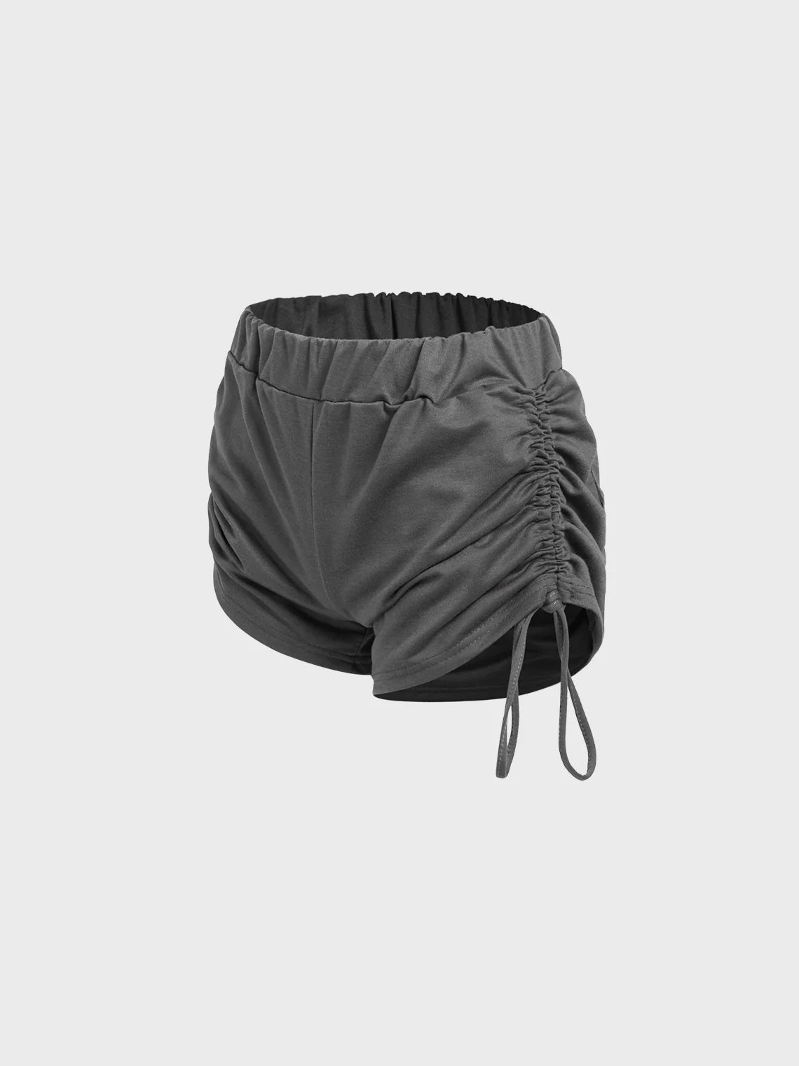 Drawstring Plain Shorts