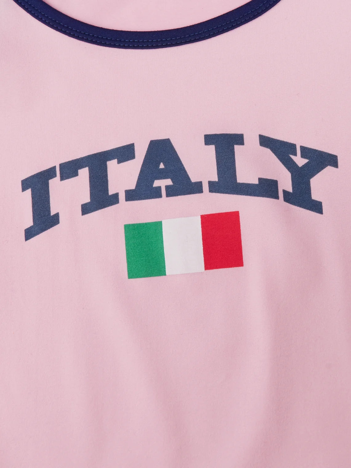 Italia Spaghetti Text Letters Cami Top