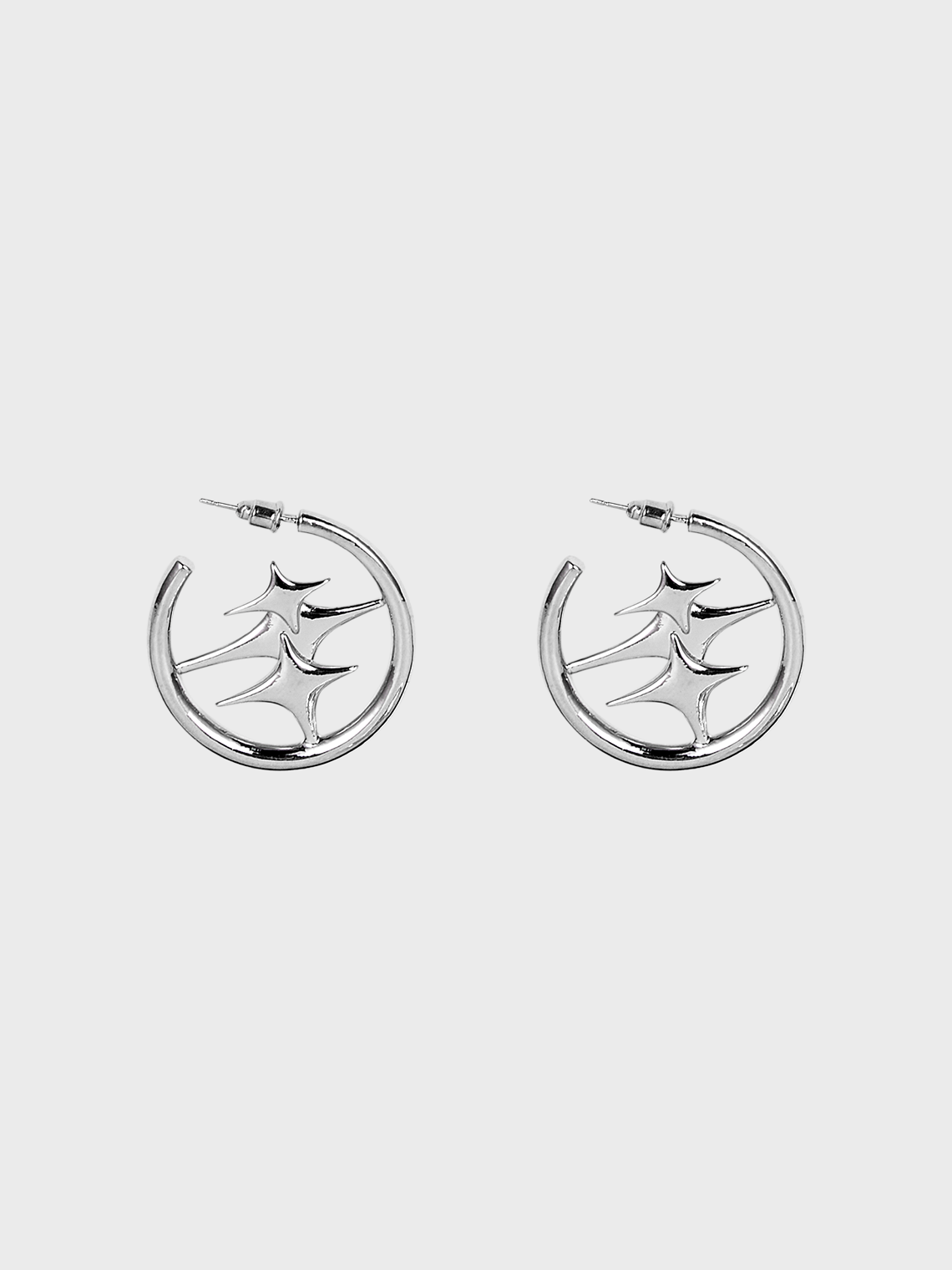 Y2K Silver Accessory Earrings