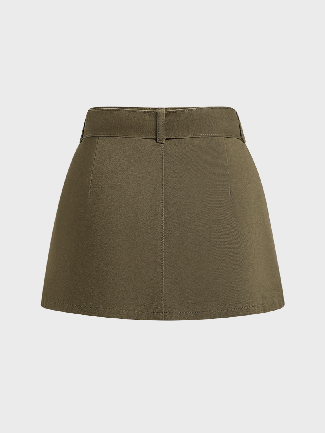 Street Black Pockets Metal Bottom Skirt