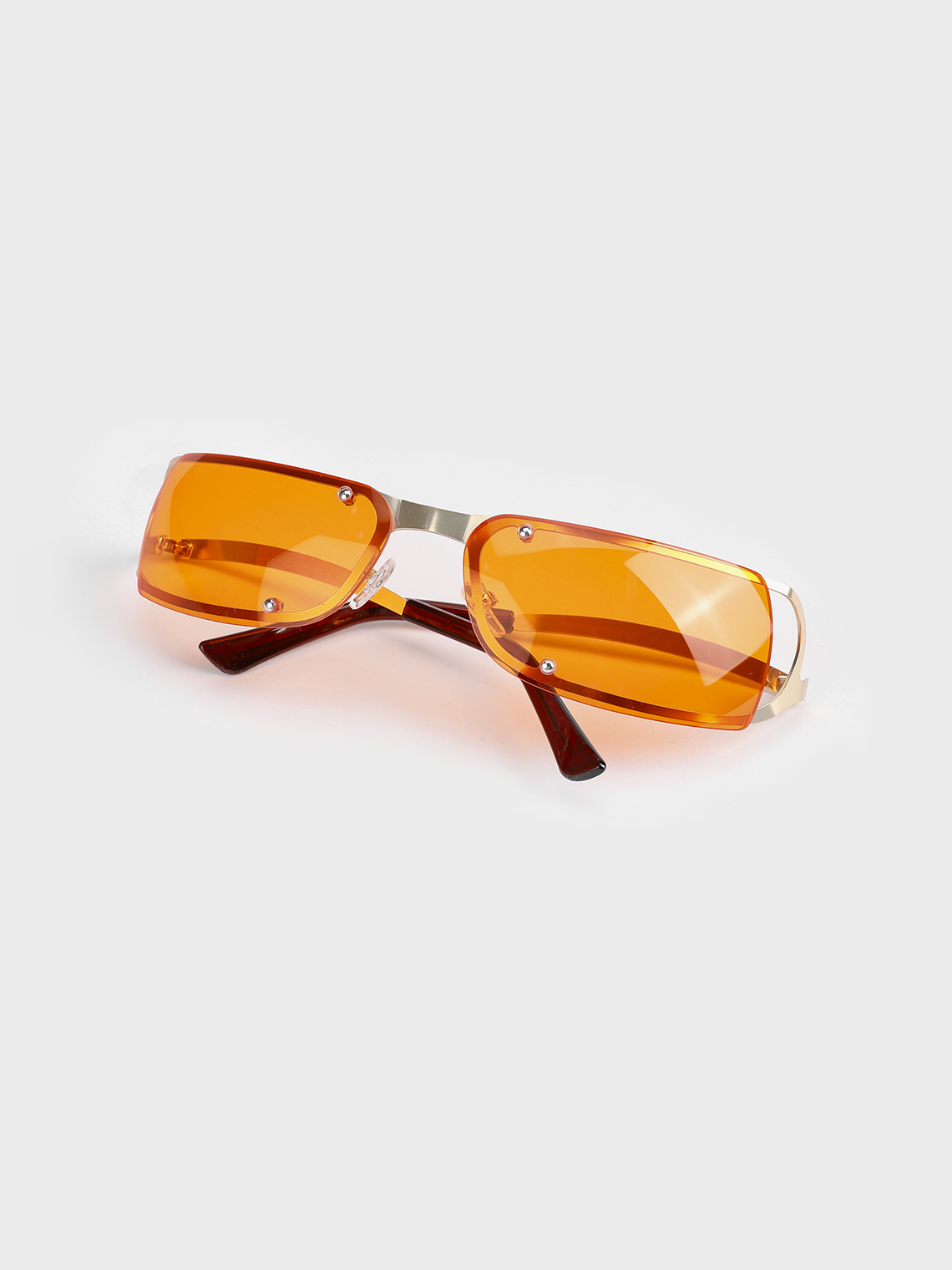 Plastic Color Block Sunglasses