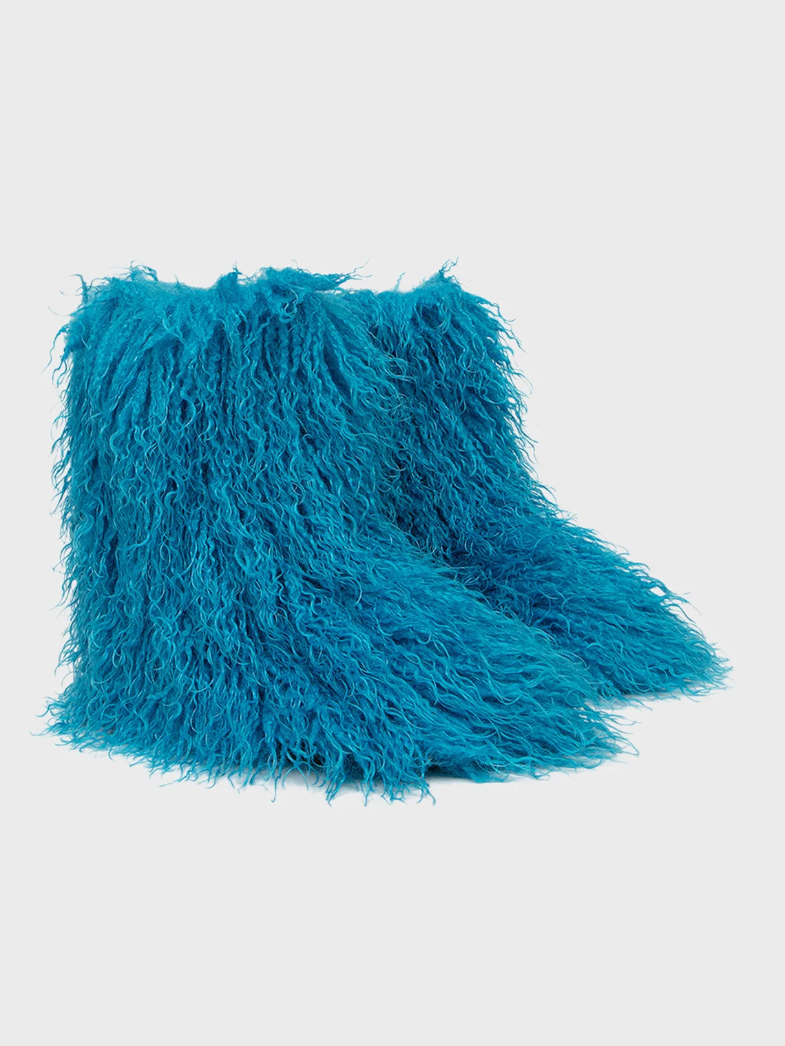 Fuzzy Faux Fur Ankle Plain Snow Boots