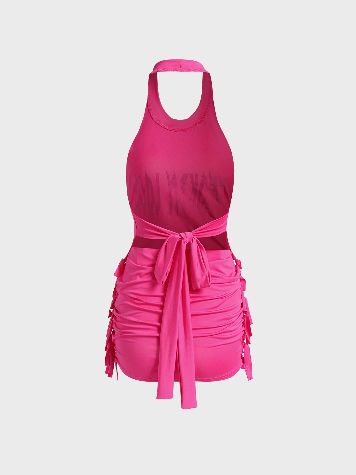 Y2K Deep Pink Dress Mini Dress