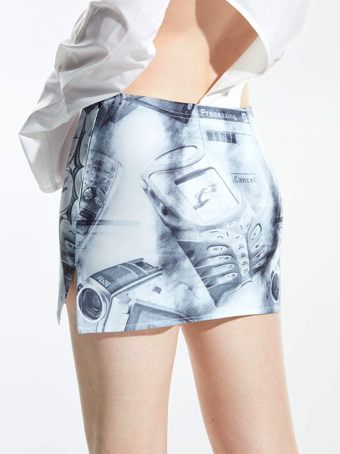 Y2K Gray Bottom Skirt