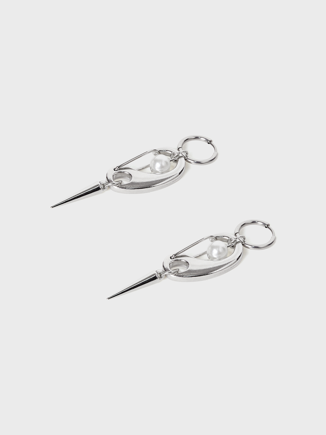 Y2K Silver Accessory Earrings