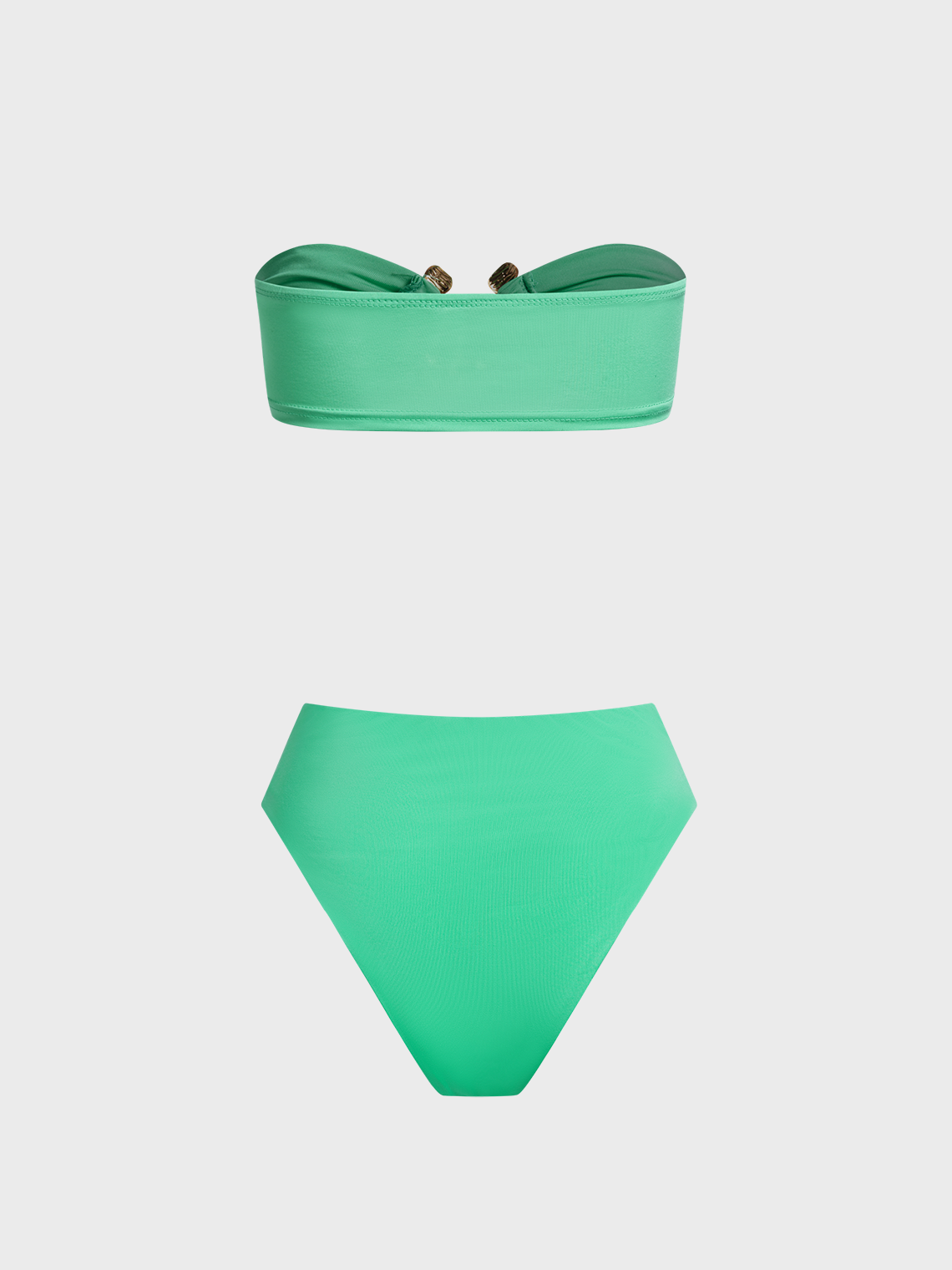 Metal Plain Bikini Set