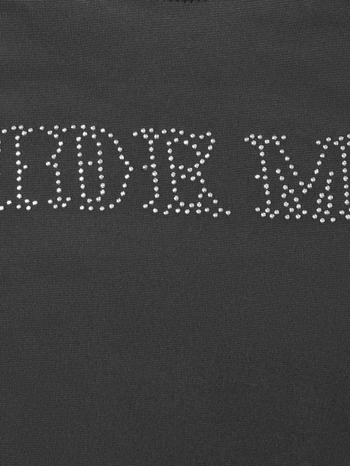 Hotfix Rhinestone Crew Neck Text Letters Short Sleeve T-Shirt