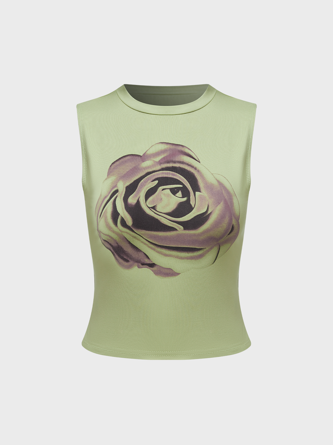 Y2k Green Floral Top Tank Top & Cami