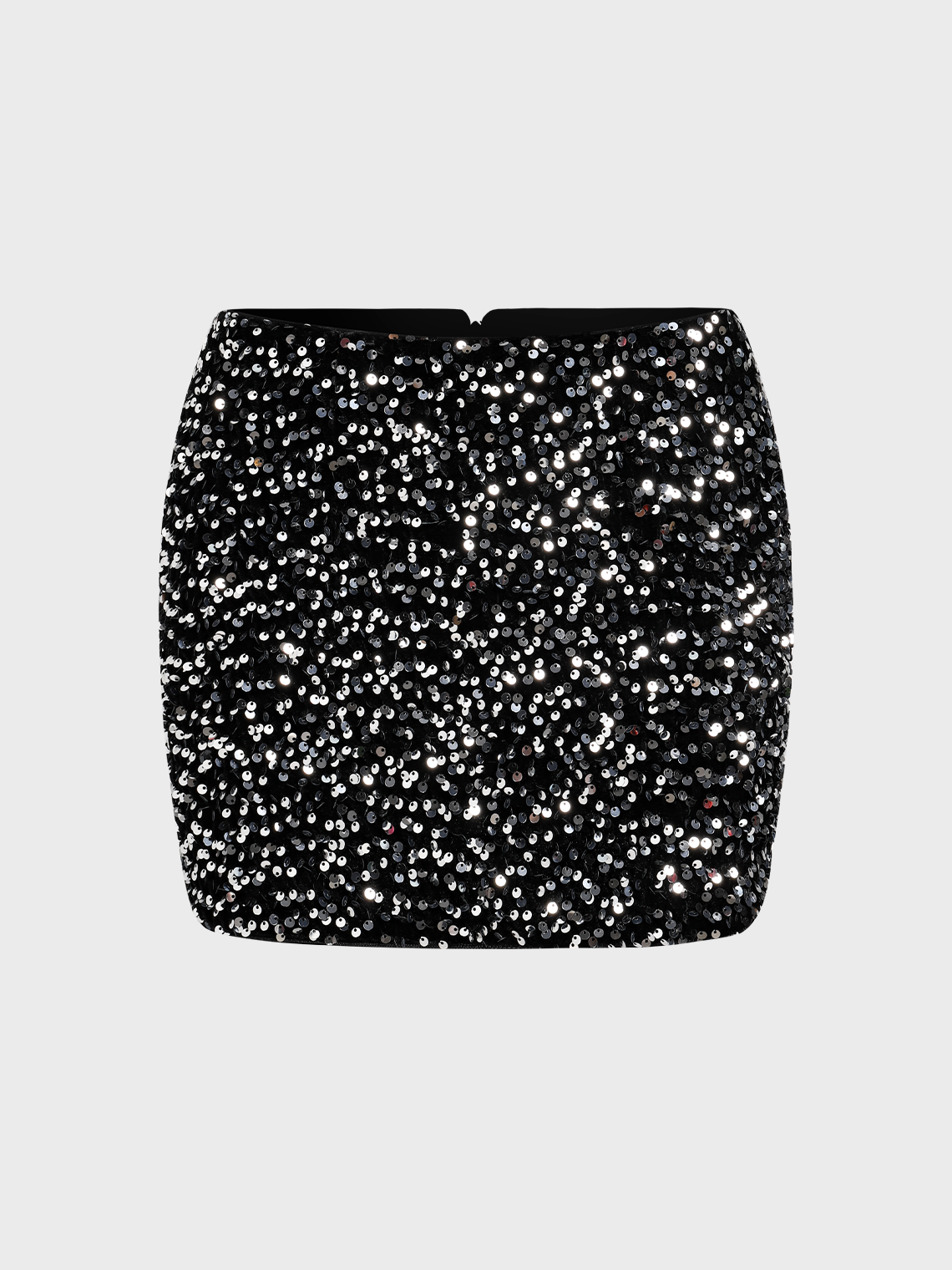 Y2k Black Sequins Bottom Skirt