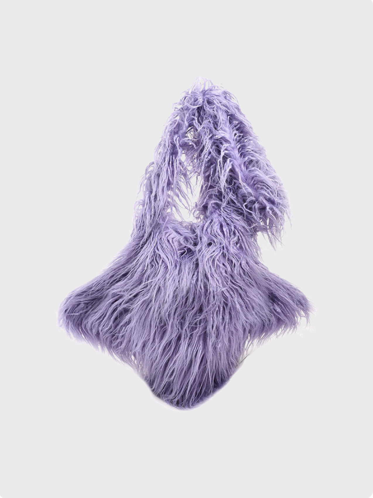 Fuzzy Artificial Fur Star Shoulder Bag