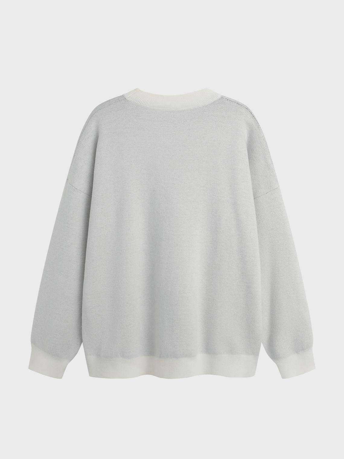 Crew Neck Figure Long Sleeve Sweater