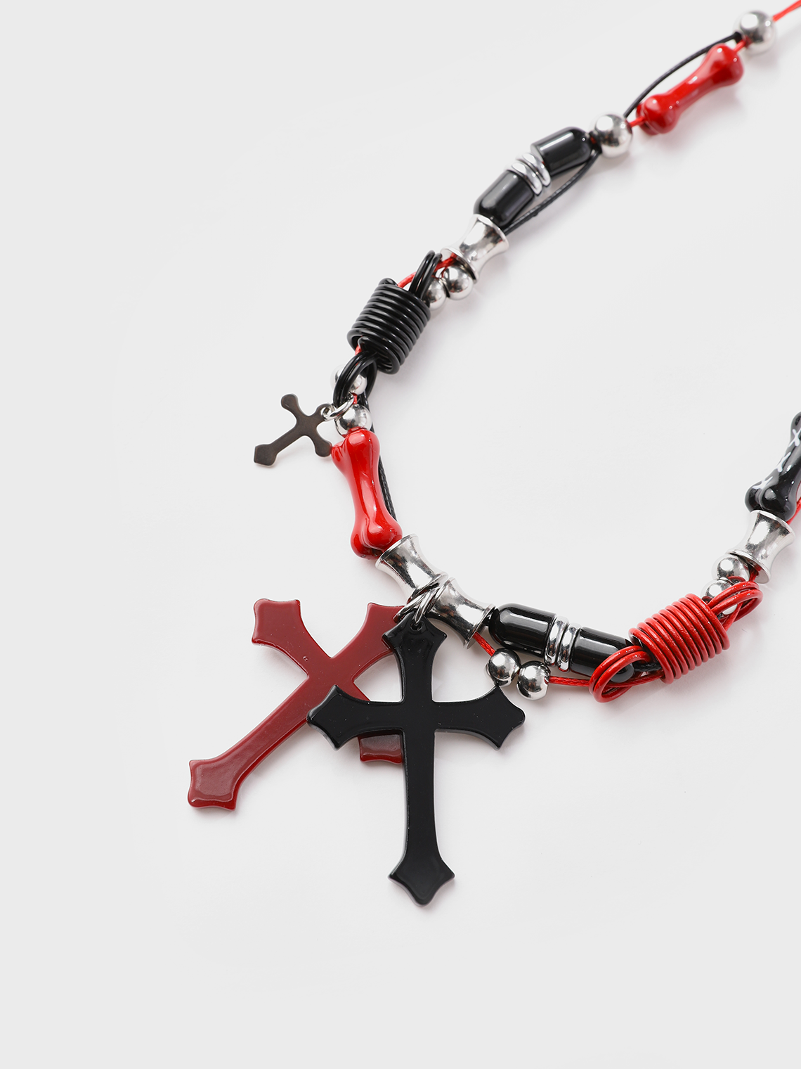 Metal Cross Necklace