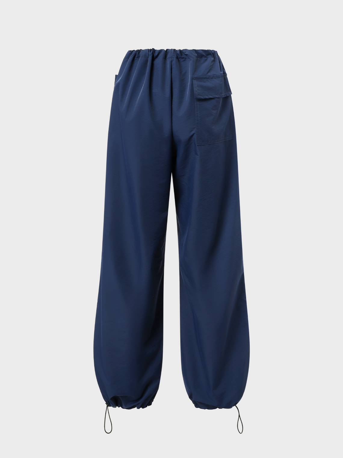 Street Blue Cargo Drawstring Bottom Pants