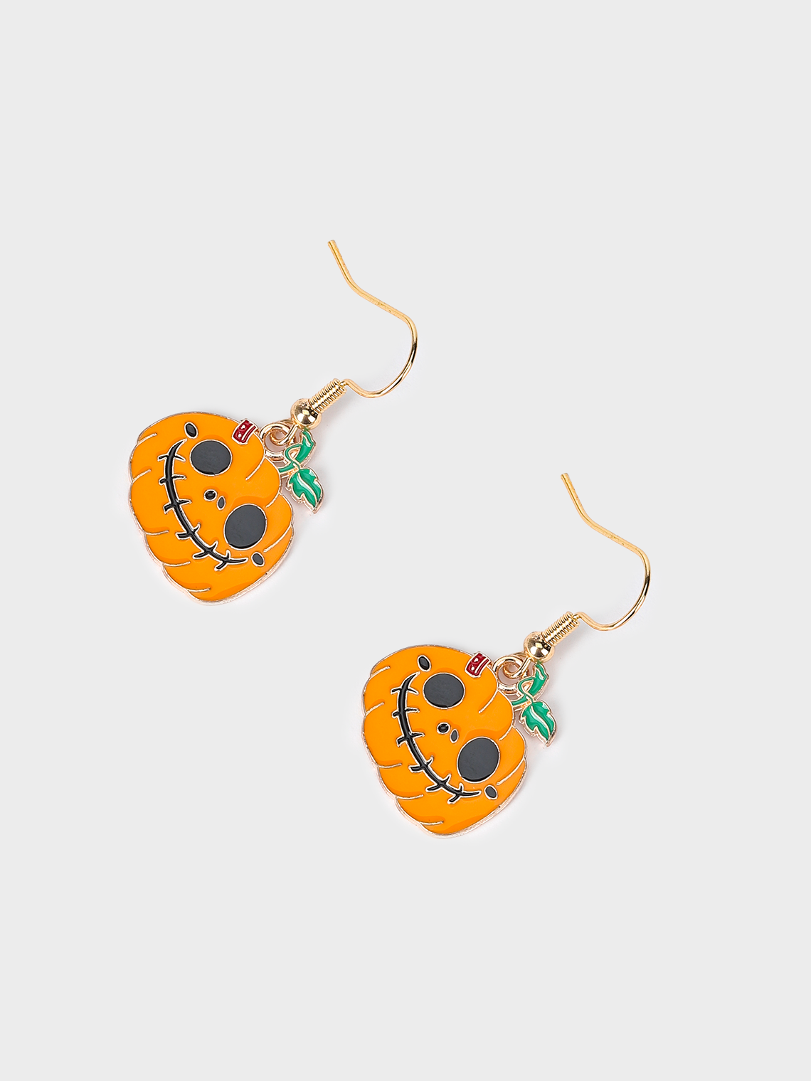 Halloween Metal Pumpkin Pattern Earrings