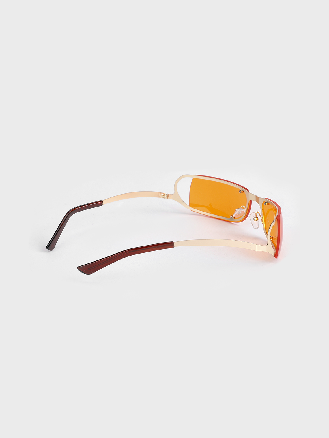 Plastic Color Block Sunglasses