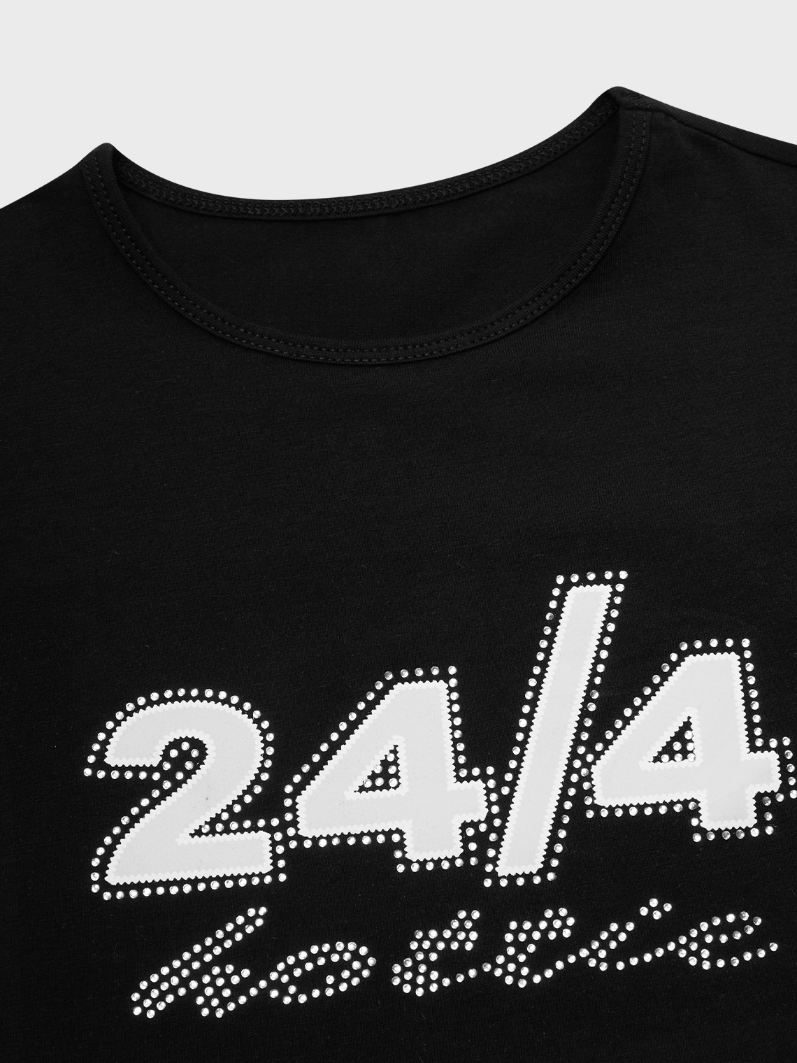 Y2K Black Letter print Top T-Shirt