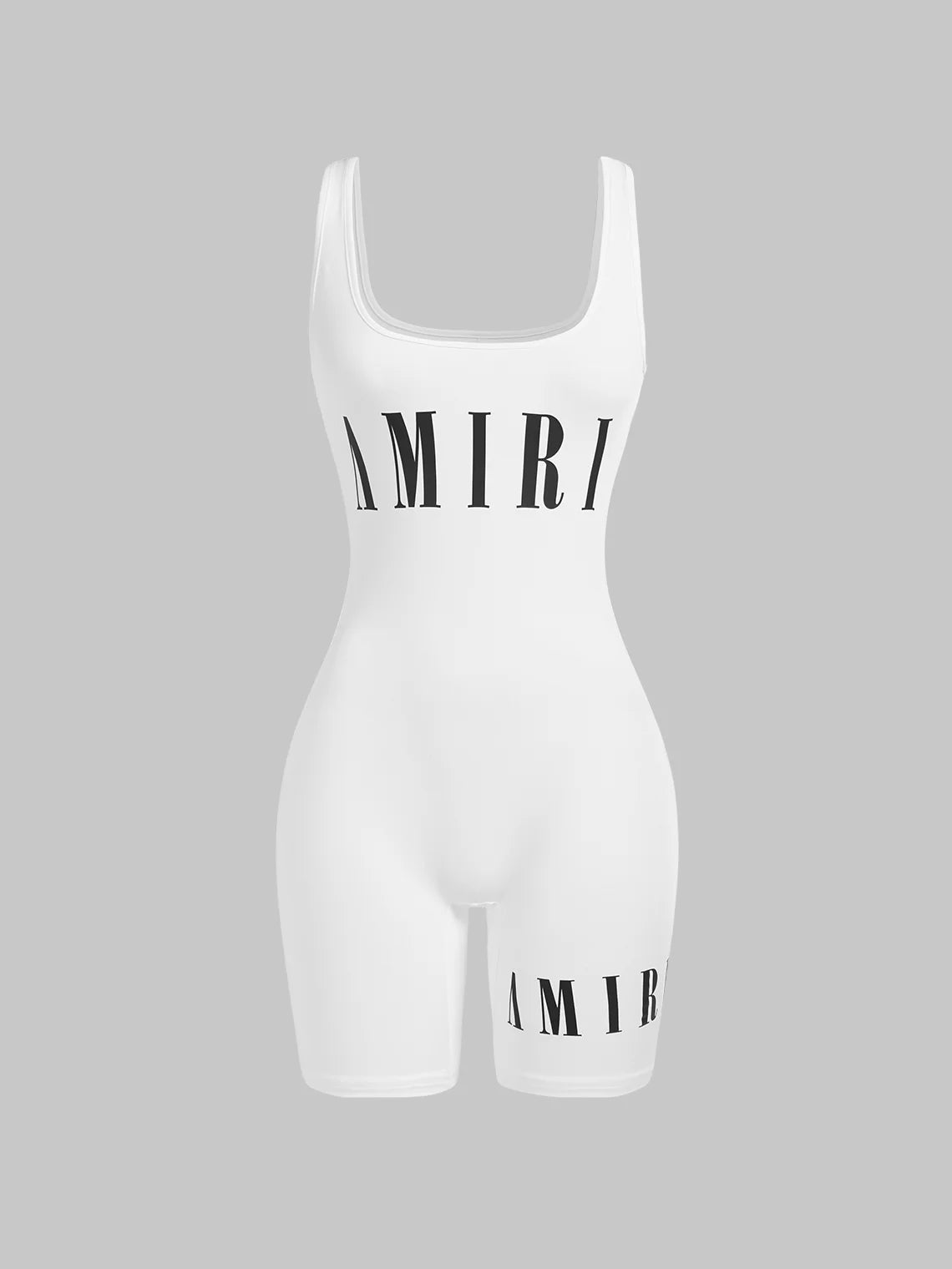 Activewear Street Black Text letters Romper