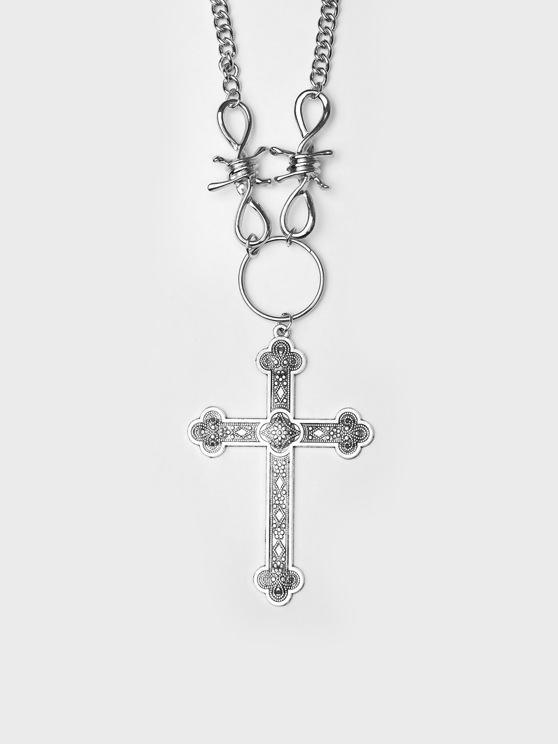 Metal Cross Necklace