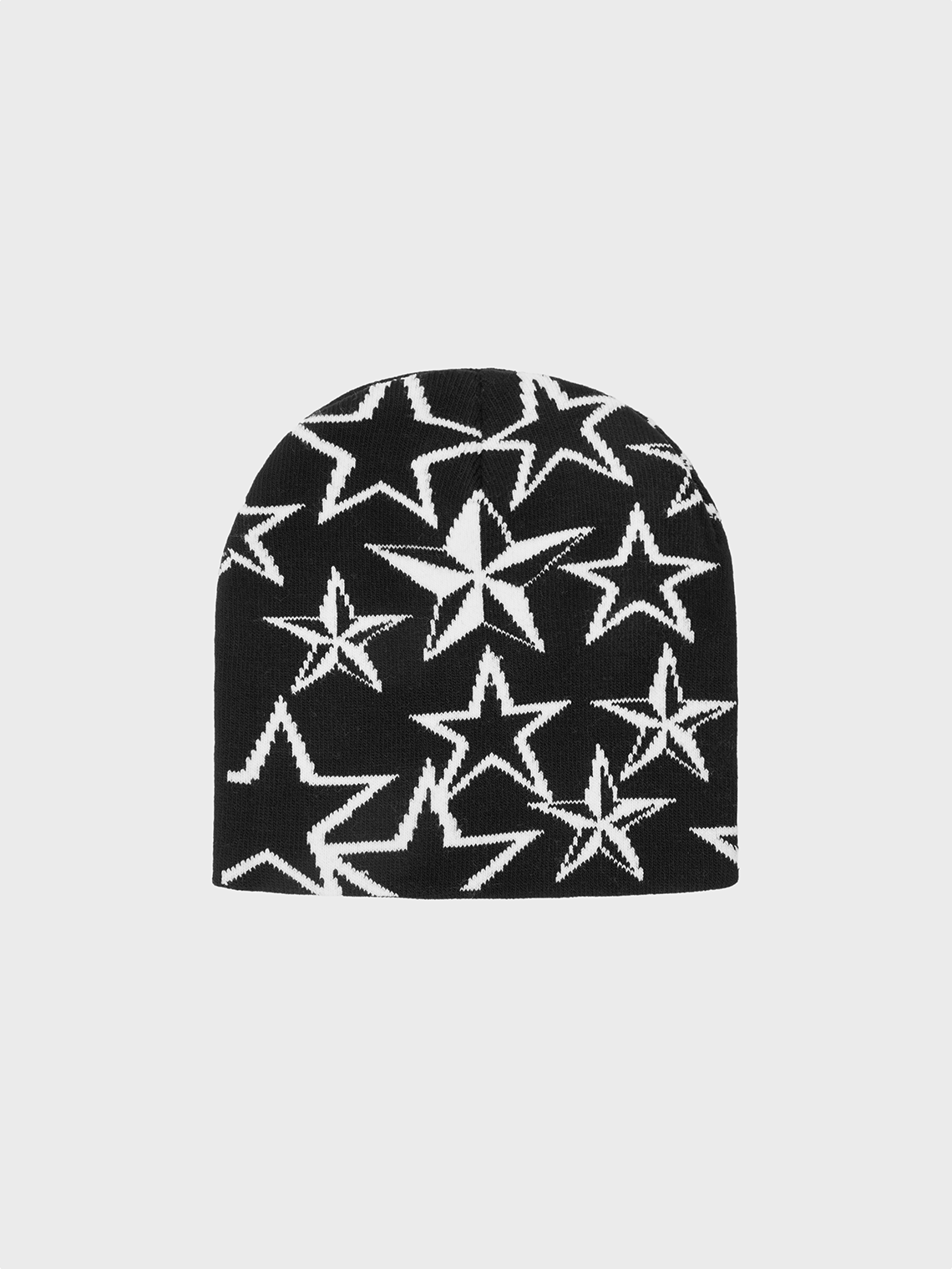 Star Pattern Beanie Color Block Hat