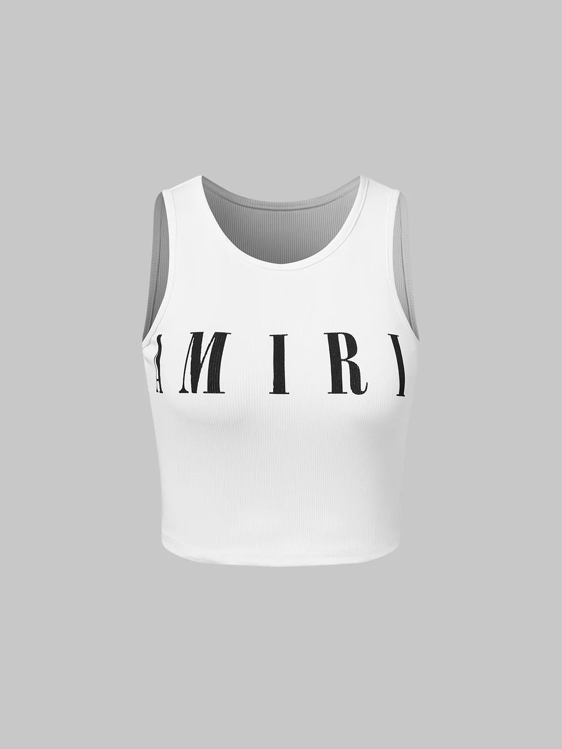 Street White Letter Top Tank Top & Cami