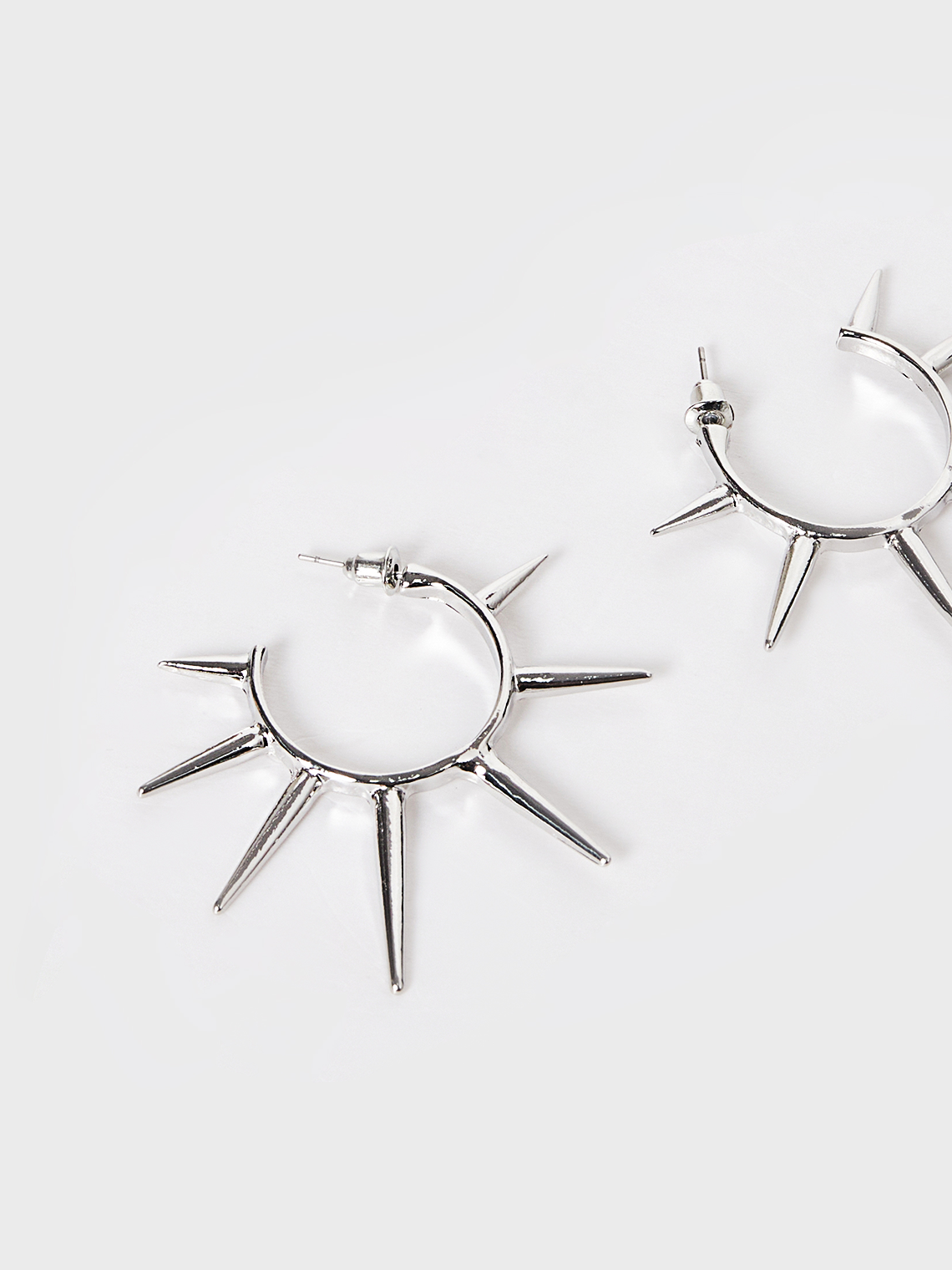 Punk Silver Accessory Earrings