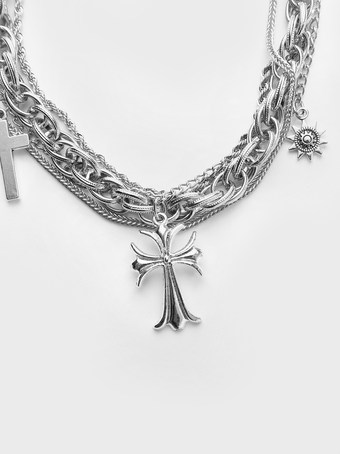 Metal Cross Necklace