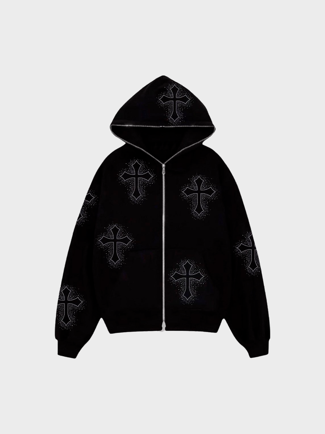 Cross Abstract Long Sleeve Hoodie