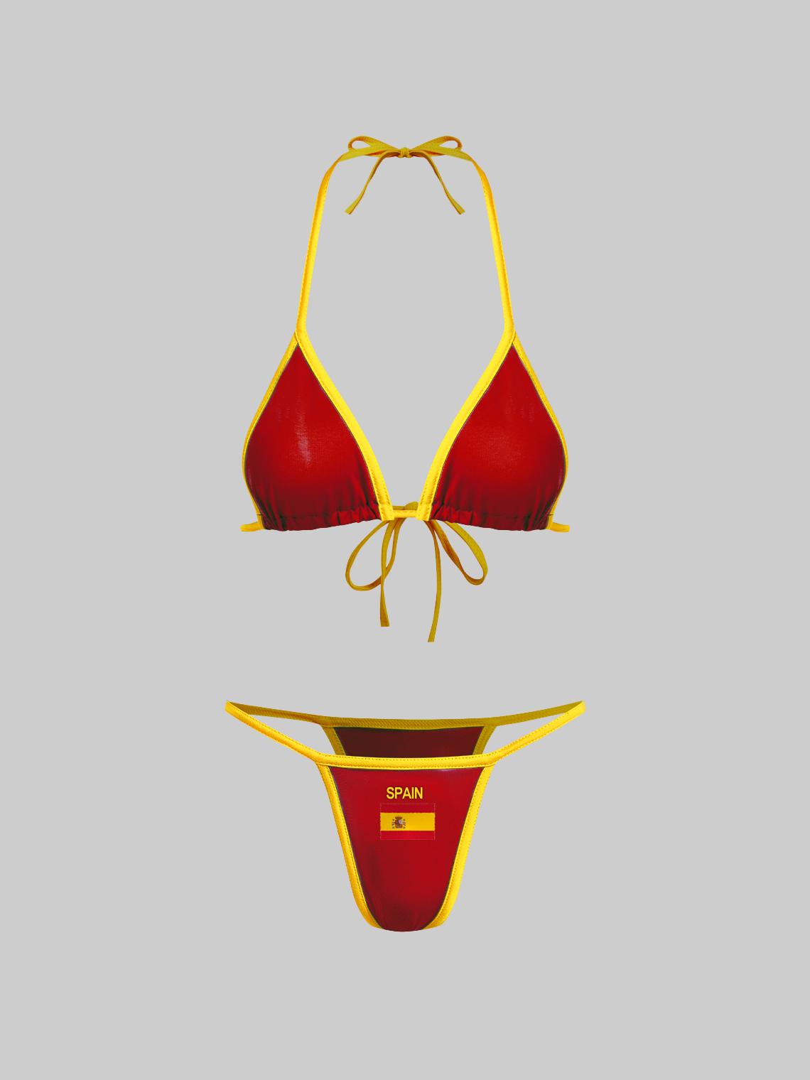 Jersey Spain Color Block Bikini