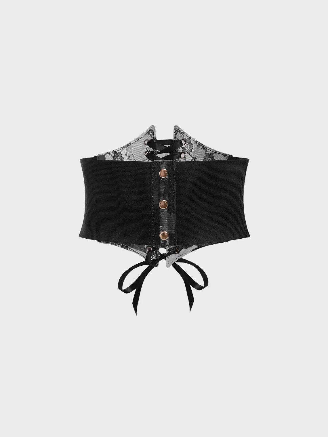 Lace Up Plain Corset Belt