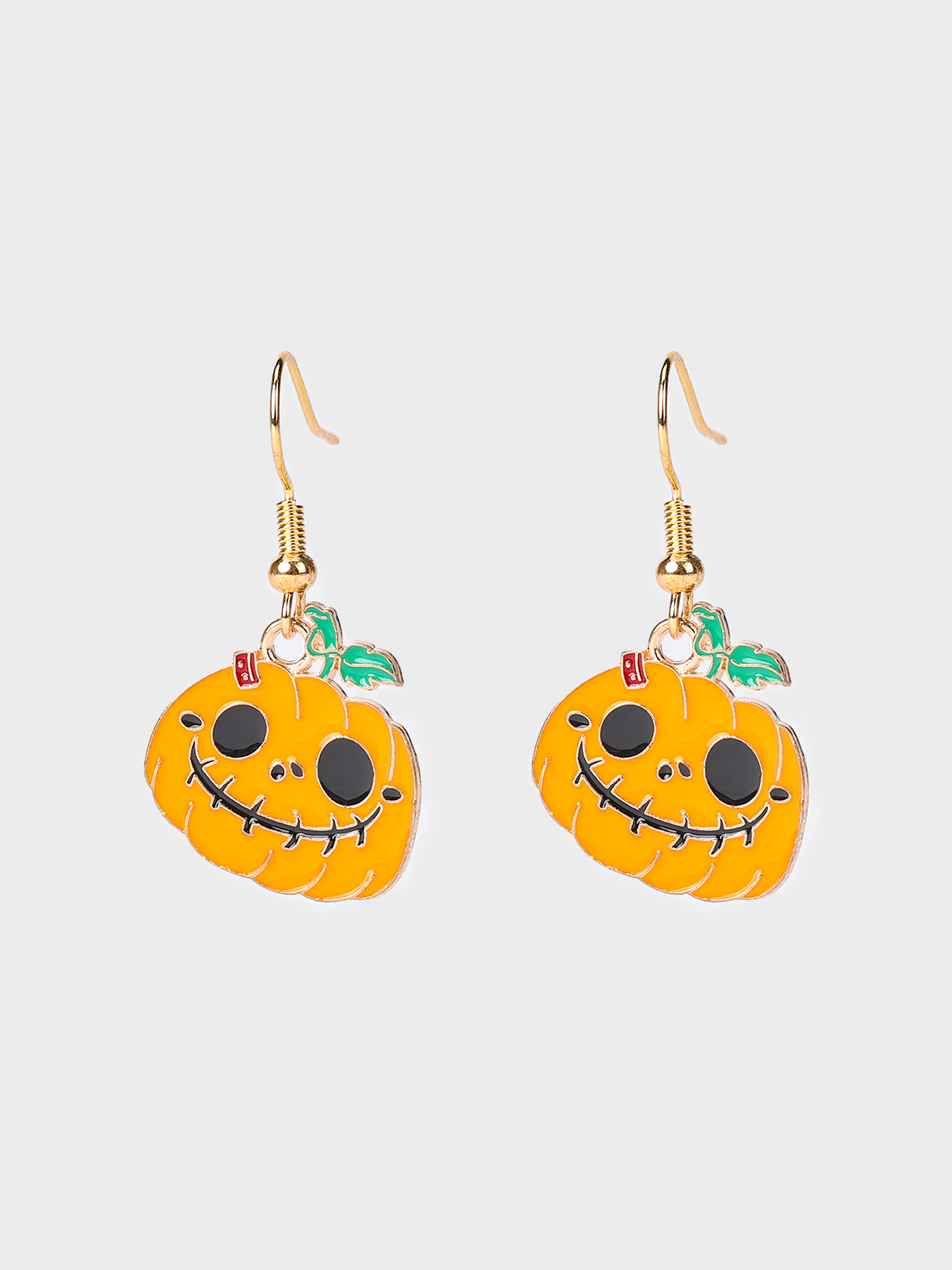 Halloween Metal Pumpkin Pattern Earrings