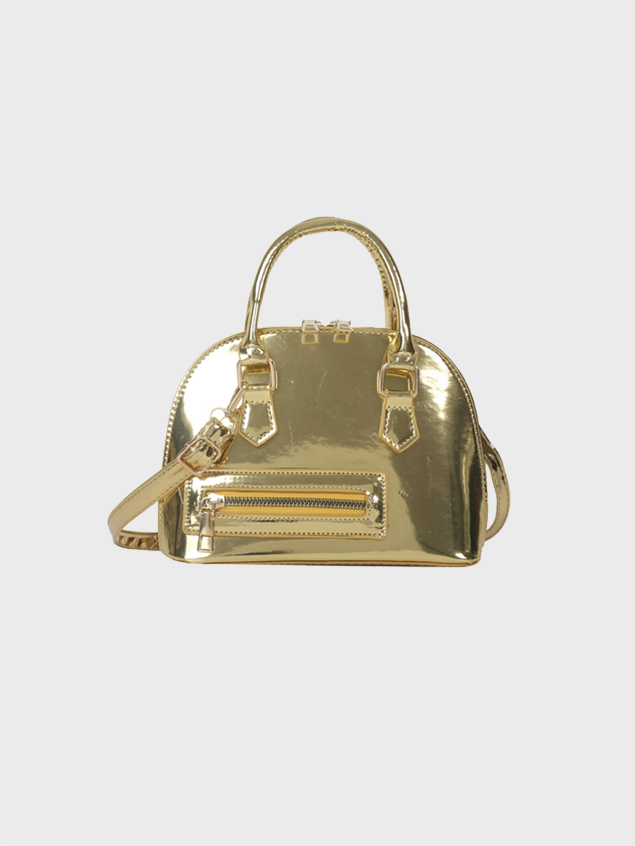 PU Metallic Shoulder Bag