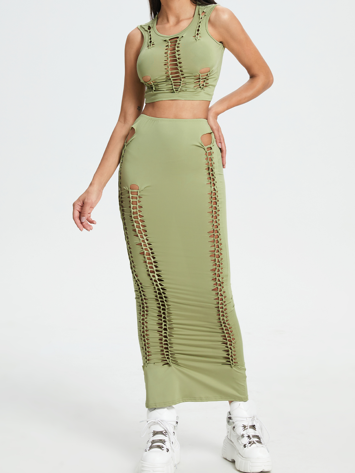 Street Green Two-Piece Set