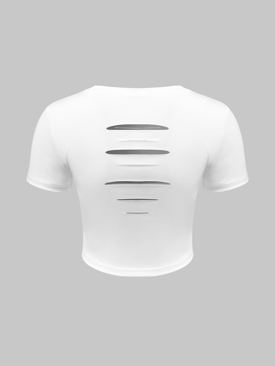 Street White Cut out Top T-Shirt