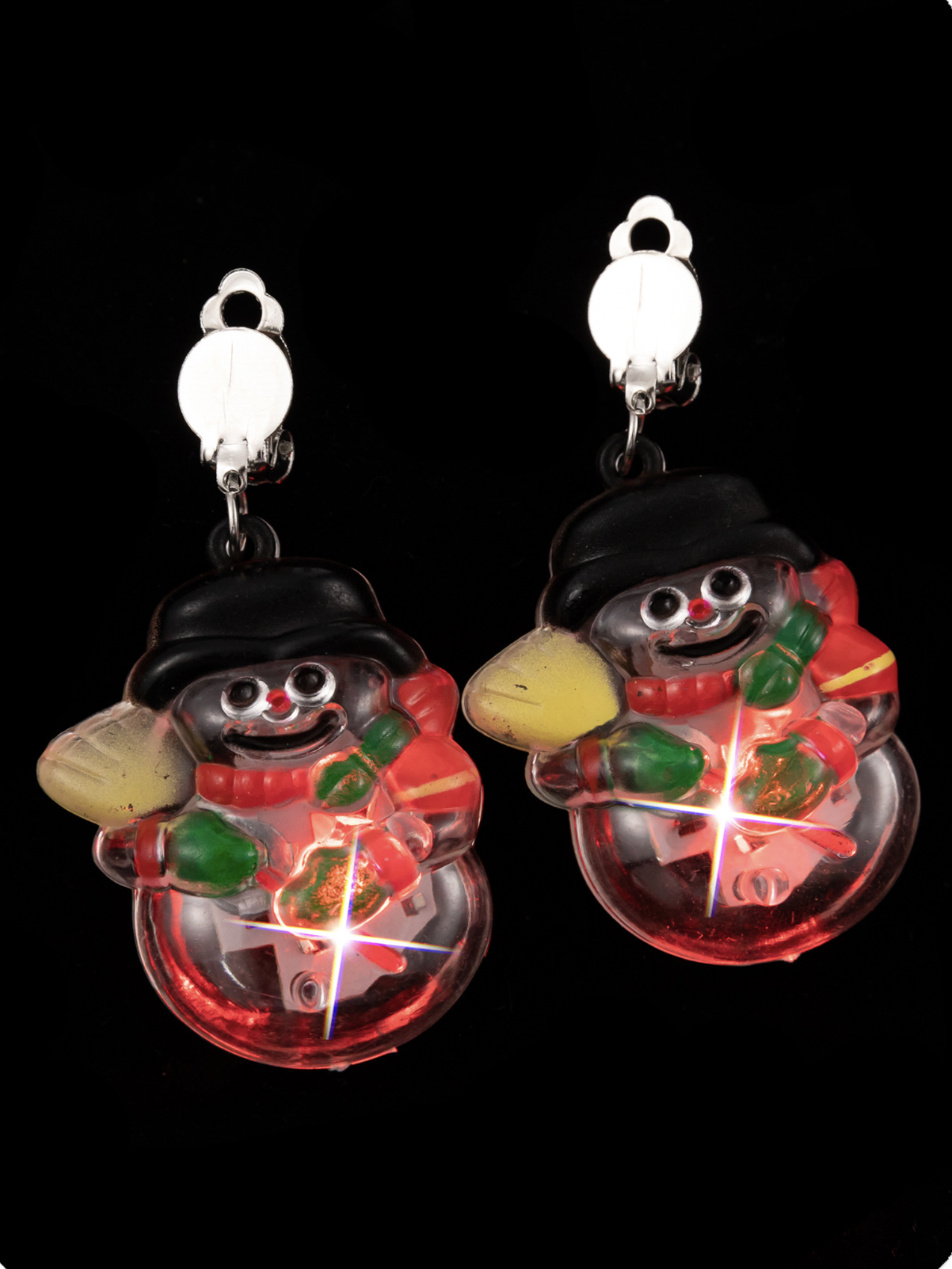 Metal Christmas Earrings