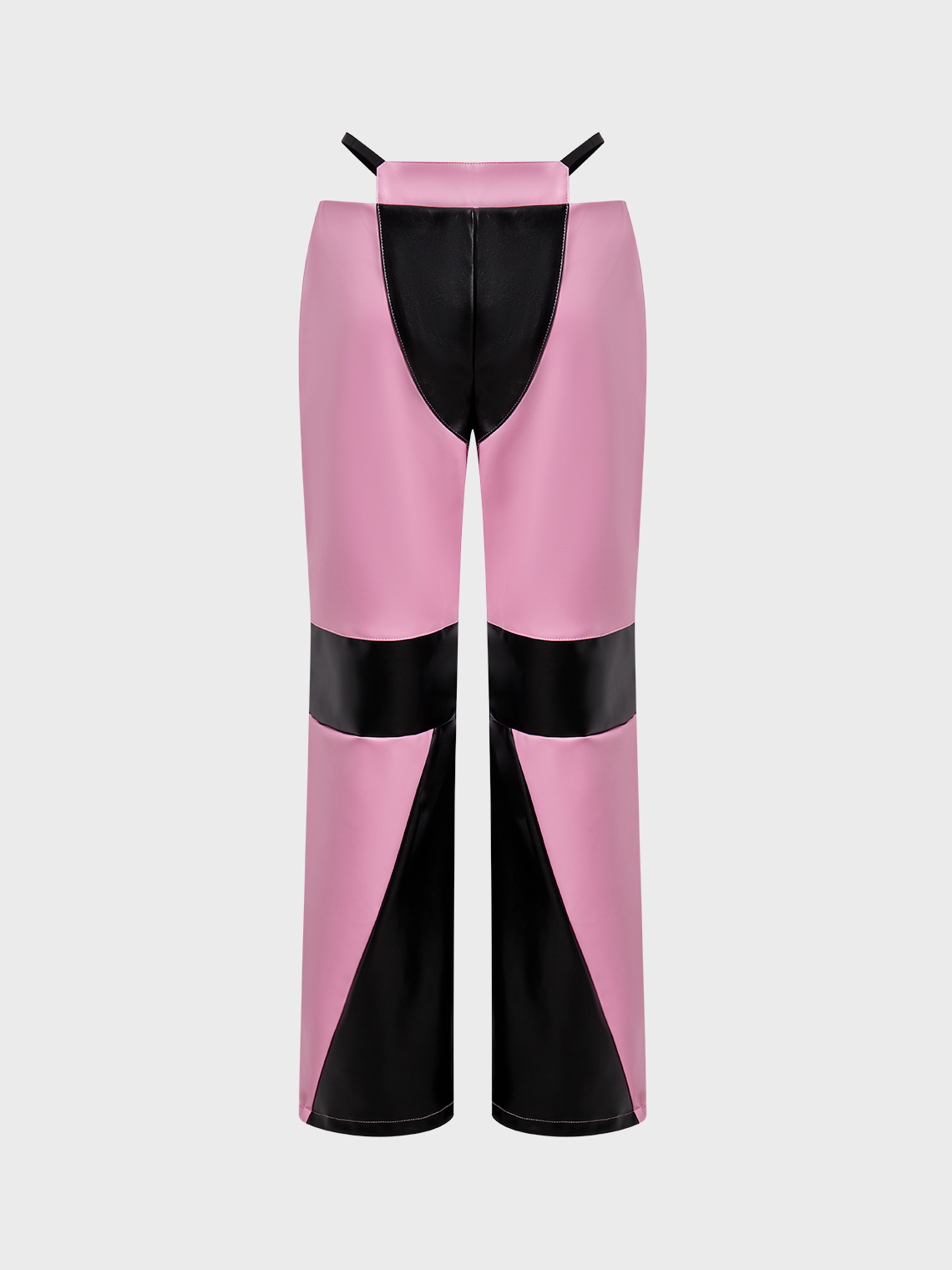 Street Pink Cut out Bottom Pants