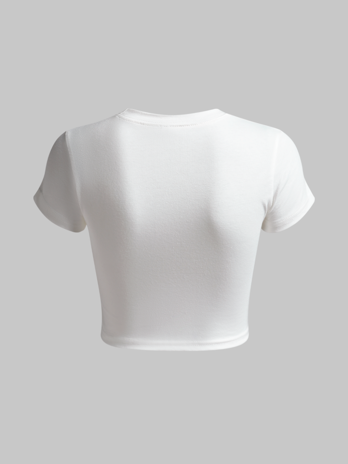 Y2k White Basic Top T-Shirt