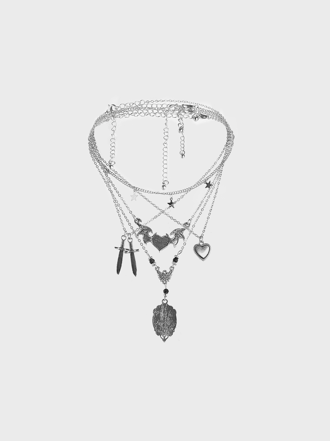 Metal Heart/Cordate Necklace