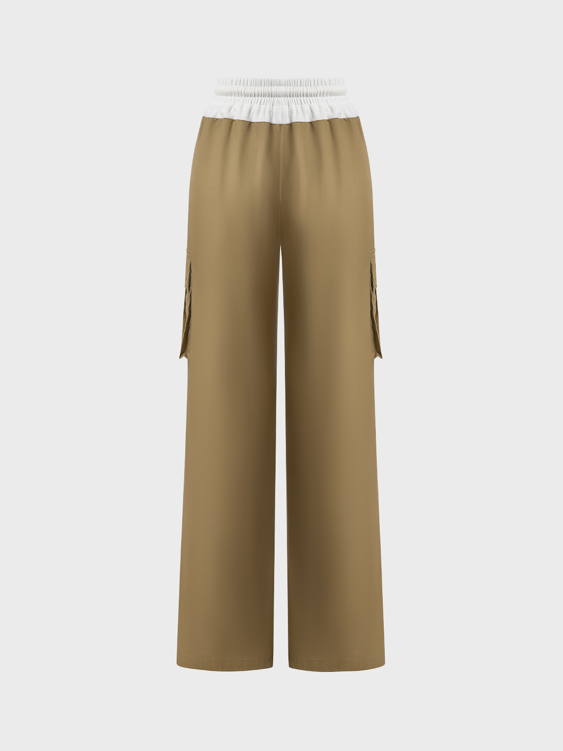 Street Khaki Patchwork Cyberpunk Bottom Pants