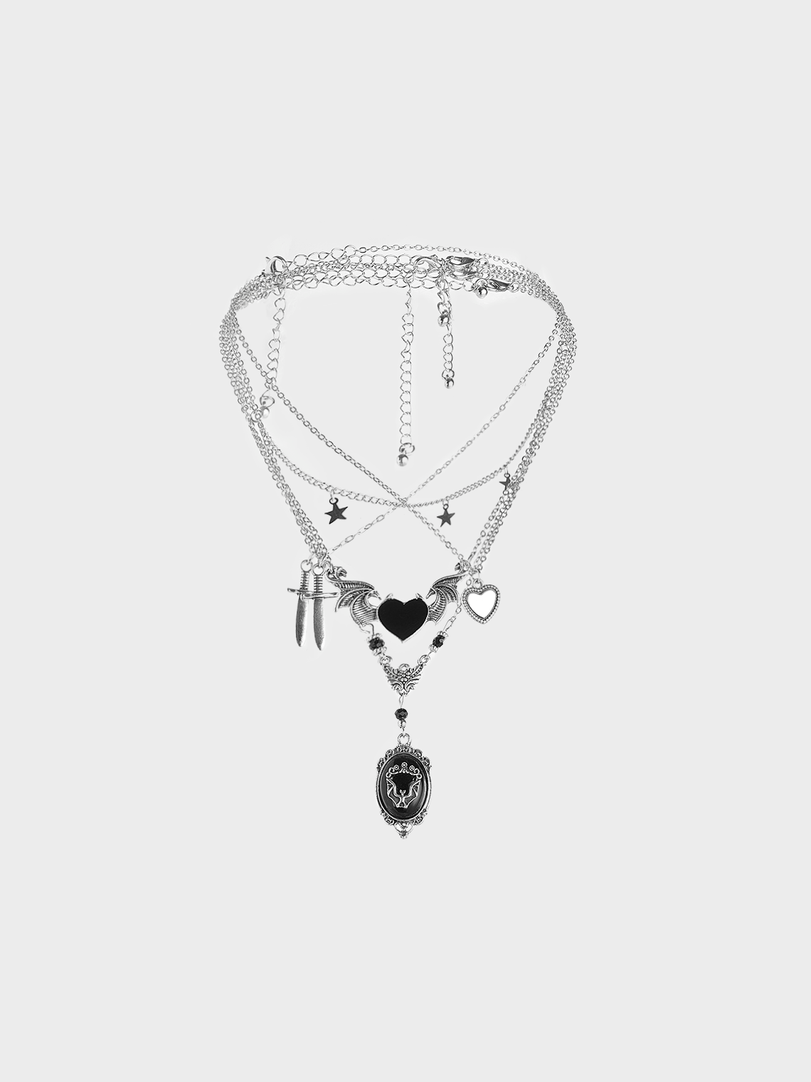 Metal Heart/Cordate Necklace