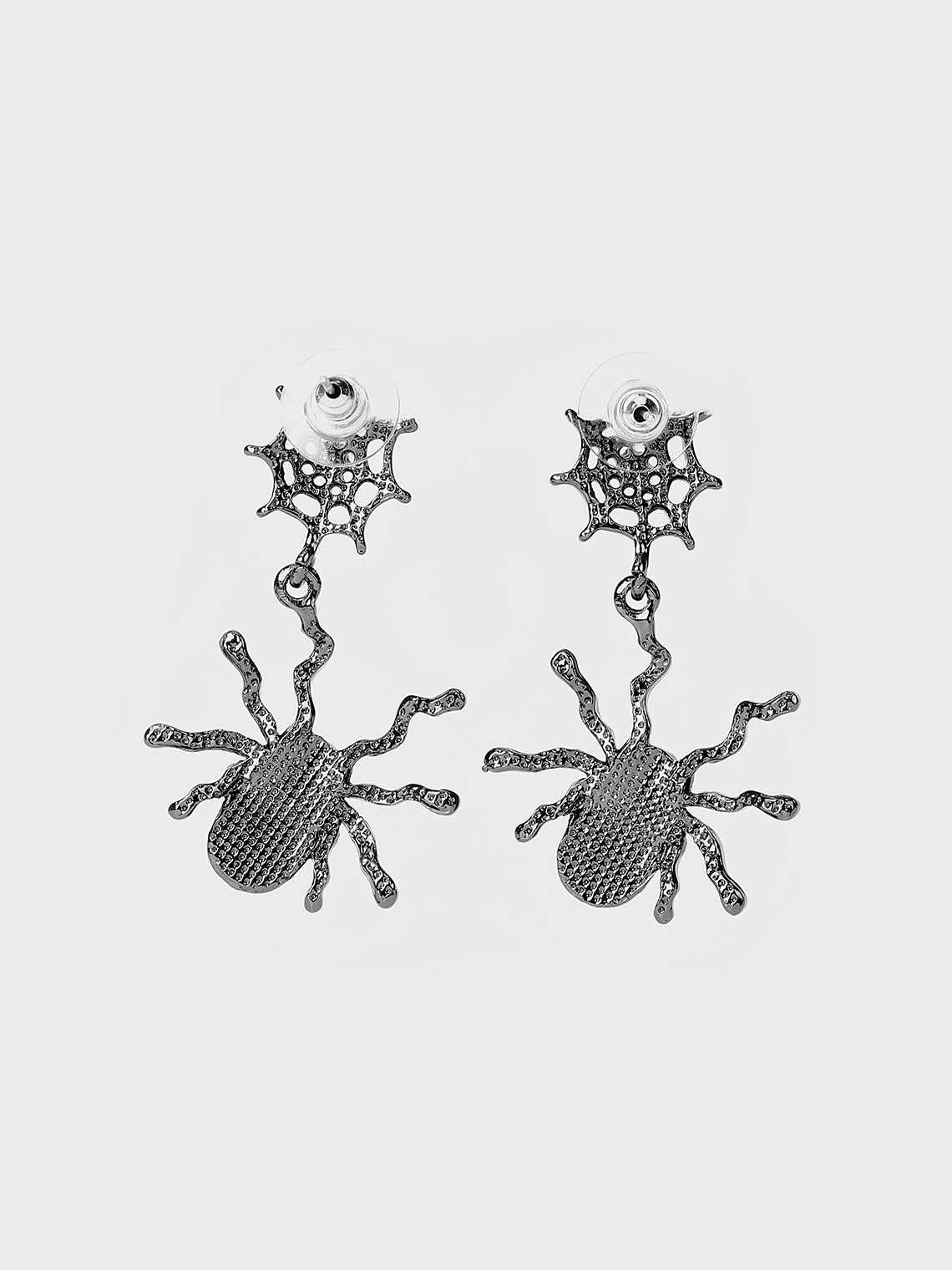 Metal Spider Pattern Earrings